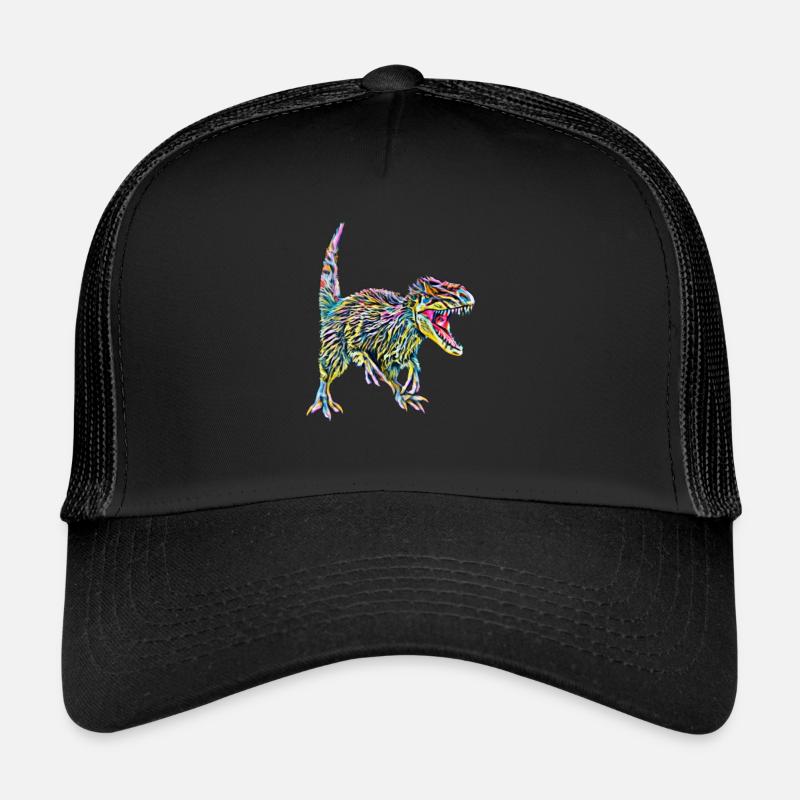 dinosaur - Trucker Cap - black/black