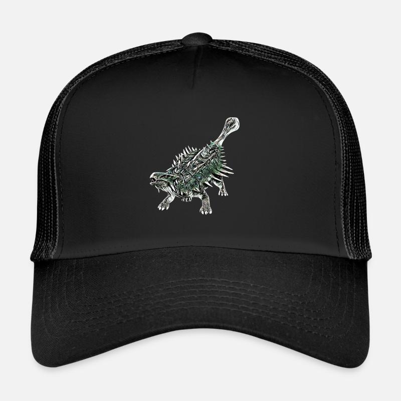 Ankylosaurus - Trucker Cap - Schwarz/Schwarz