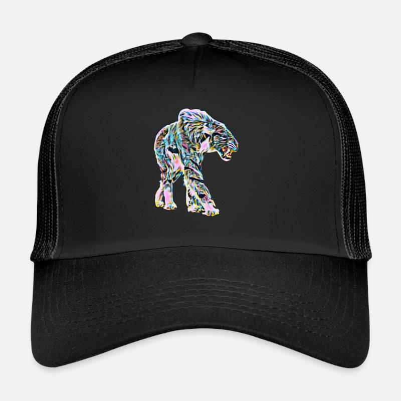 Säbelzahntiger - Trucker Cap - Schwarz/Schwarz
