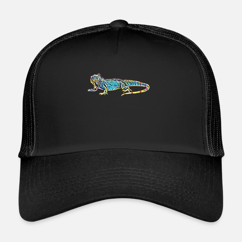 Leguan - Trucker Cap - Schwarz/Schwarz