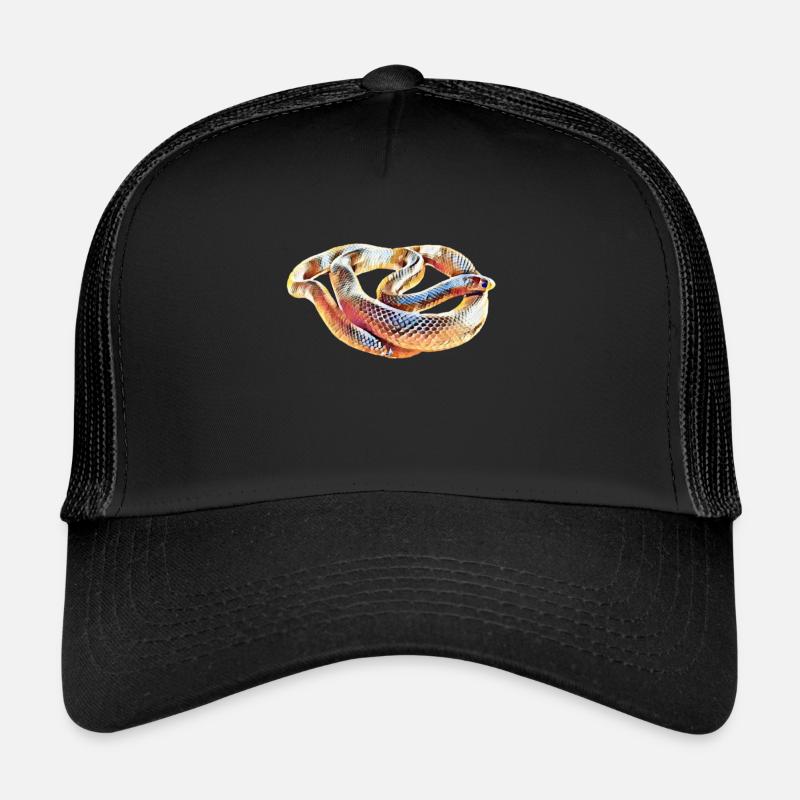 Schlange - Trucker Cap - Schwarz/Schwarz
