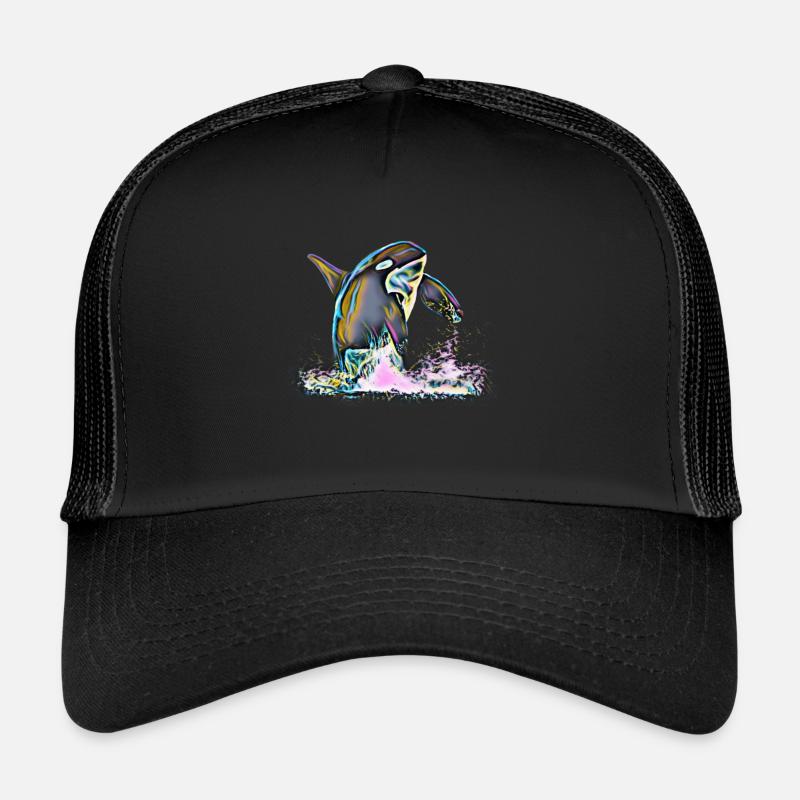 Orca - Trucker Cap - Schwarz/Schwarz