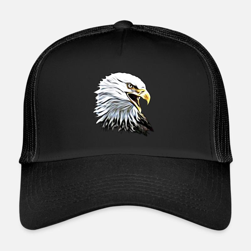 Adler - Trucker Cap - Schwarz/Schwarz