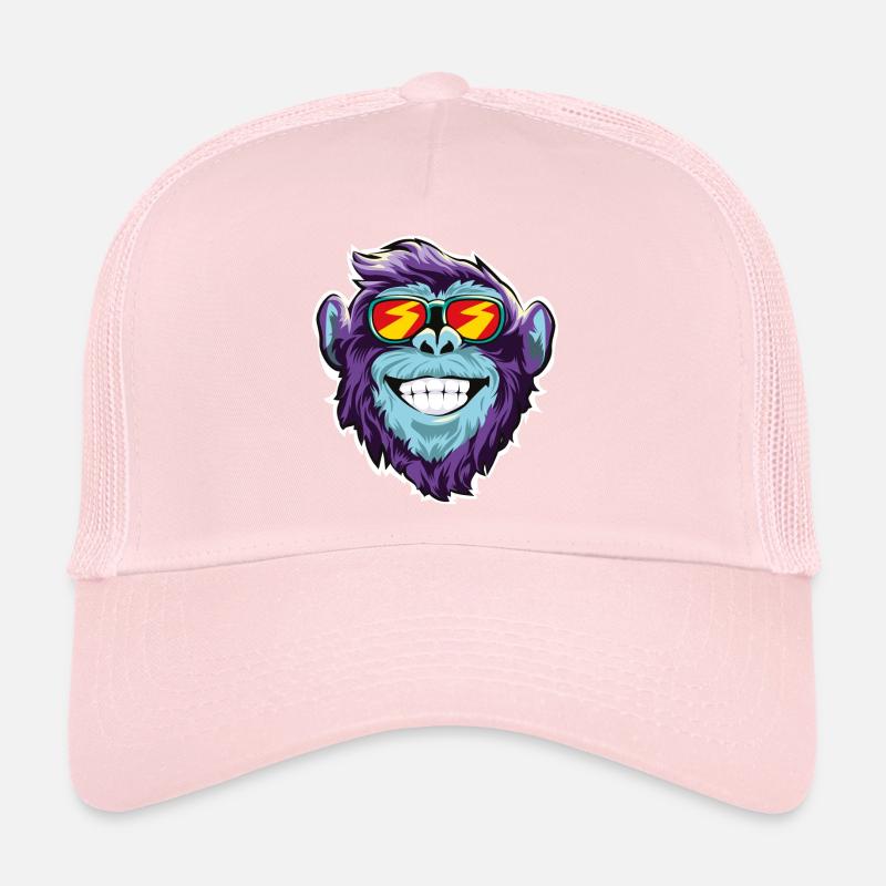 Lunettes de soleil tête de singe Casquette trucker 