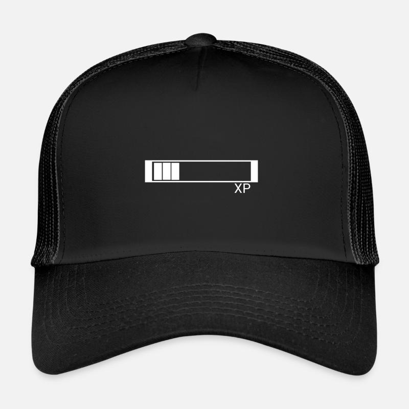XP experience points design for nerd and geek Trucker Cap