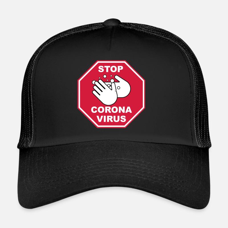 Arrêtez le virus Corona Casquette trucker 