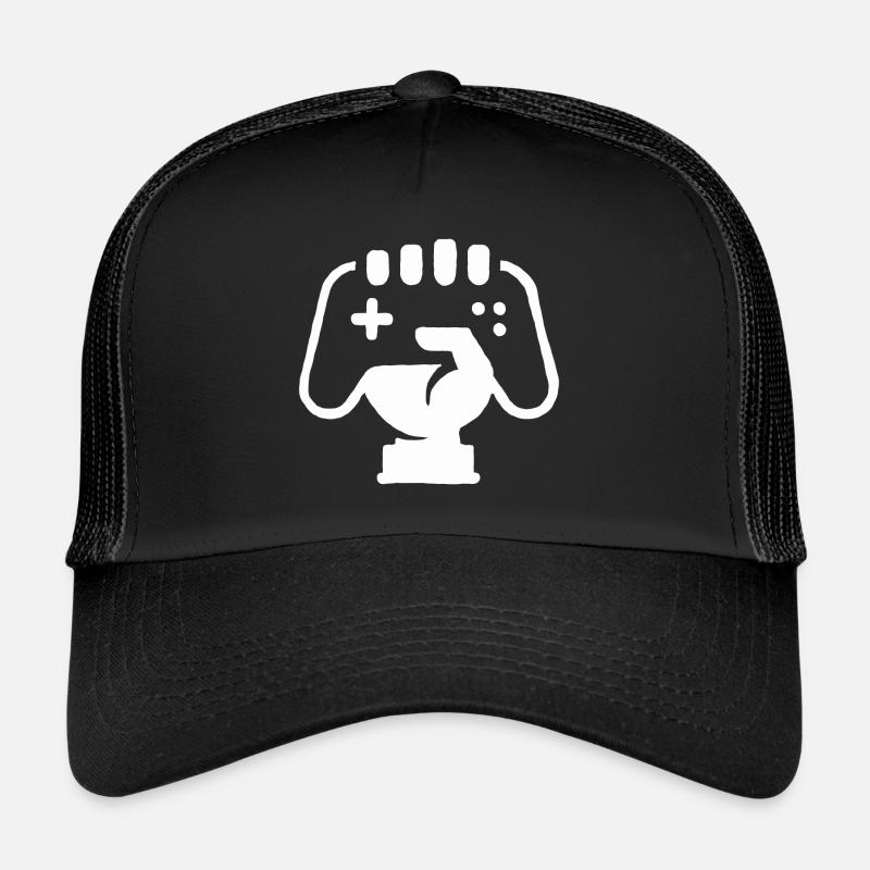 Ich liebe Zocken, Konsole Controller Game - Trucker Cap - Schwarz/Schwarz