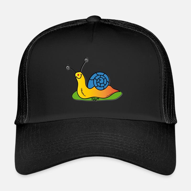 Schnecke - Trucker Cap - Schwarz/Schwarz