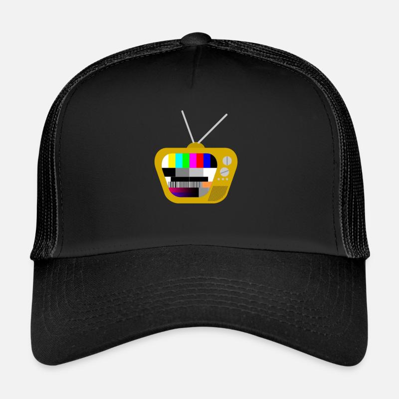 Old TV with test pattern (brown) Trucker Cap