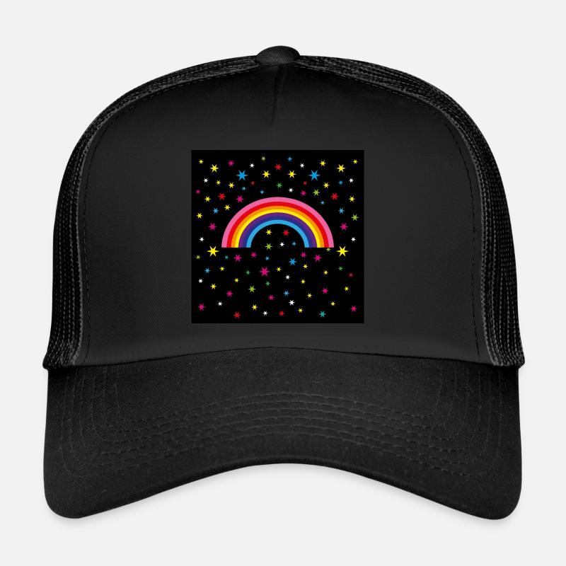 12 rainbow starry sky Trucker Cap