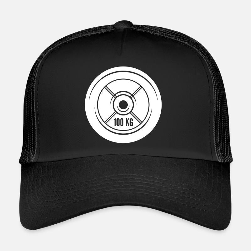 haltères symbole poids Casquette trucker 