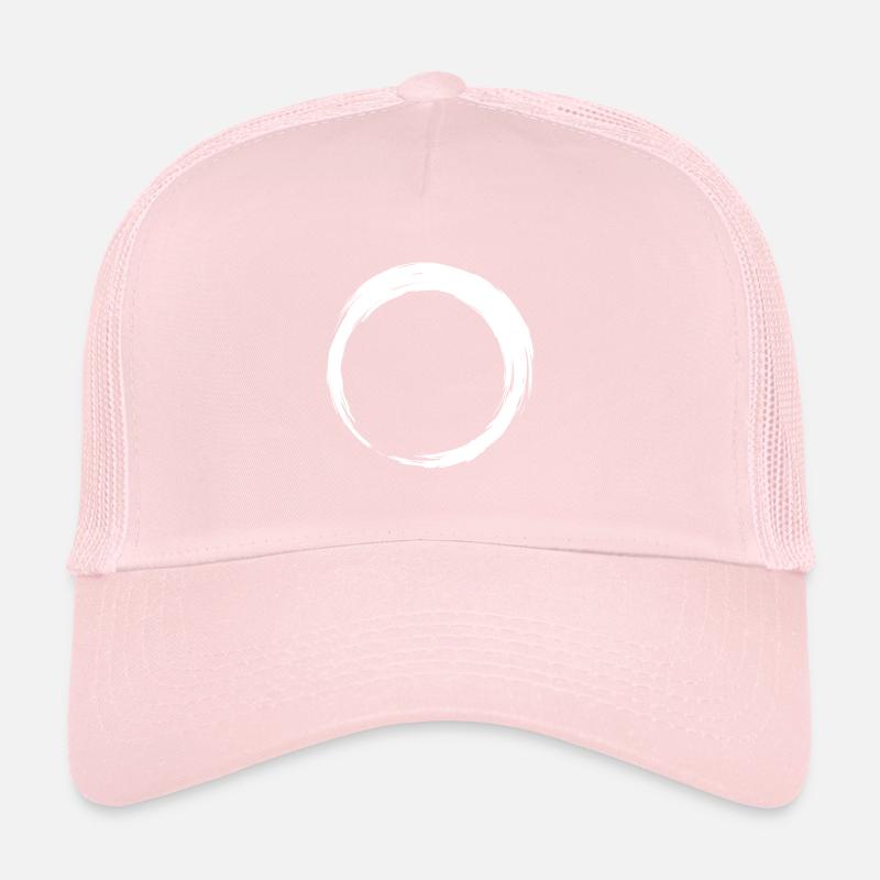 Circle icon brush white Trucker Cap