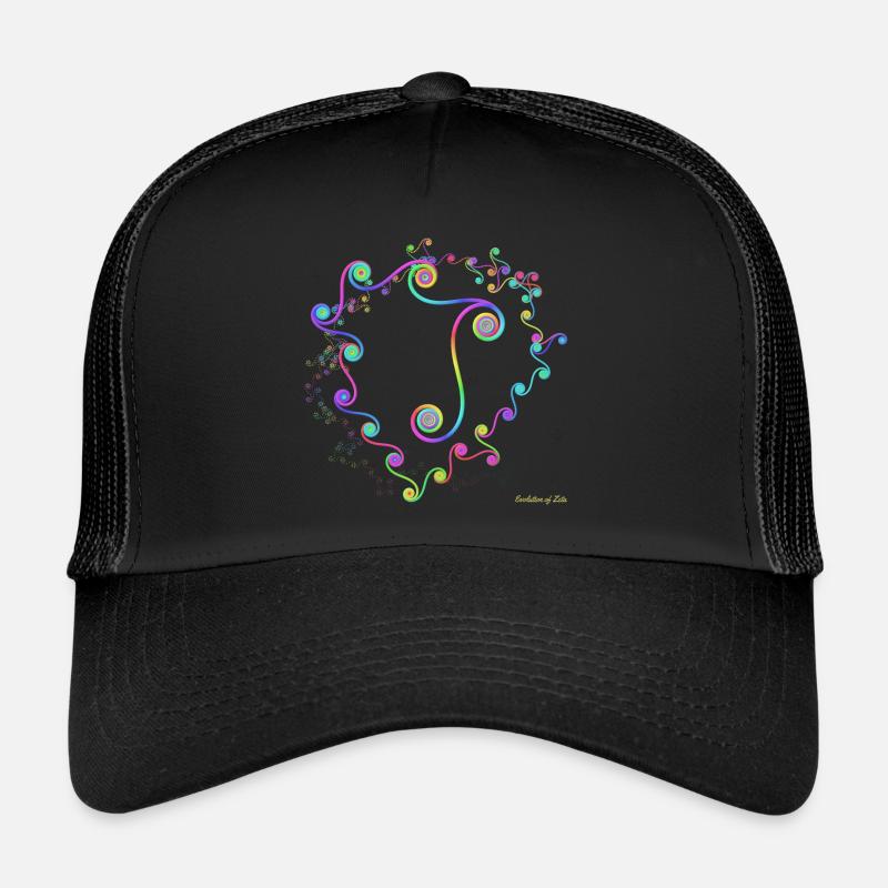 Evolution de Zeta - très colorée et au format 1: 1 Casquette trucker 