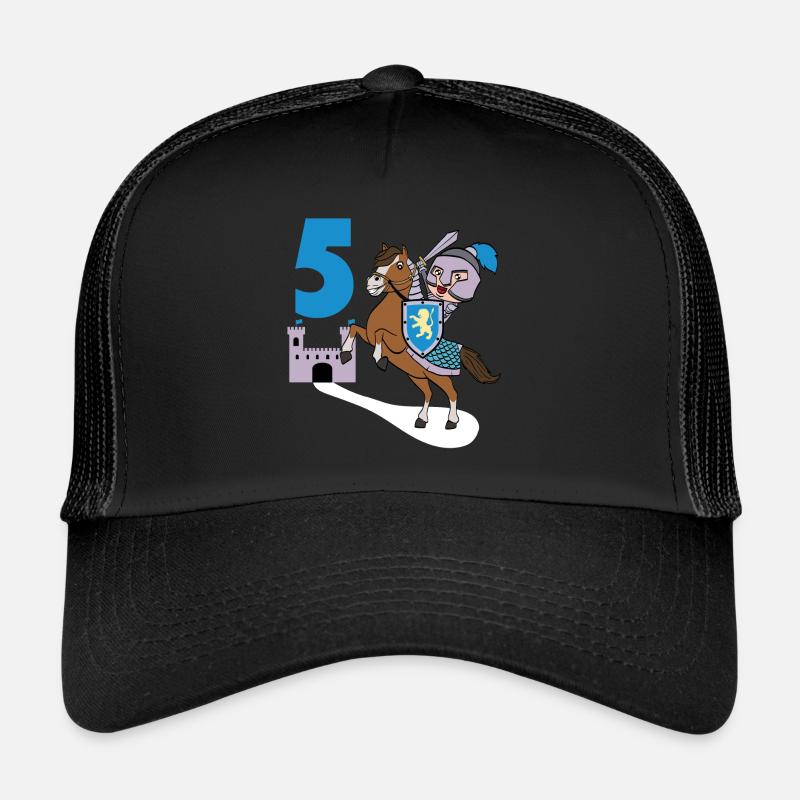 5th Birthday Great gift idea for every knight and Trucker Cap