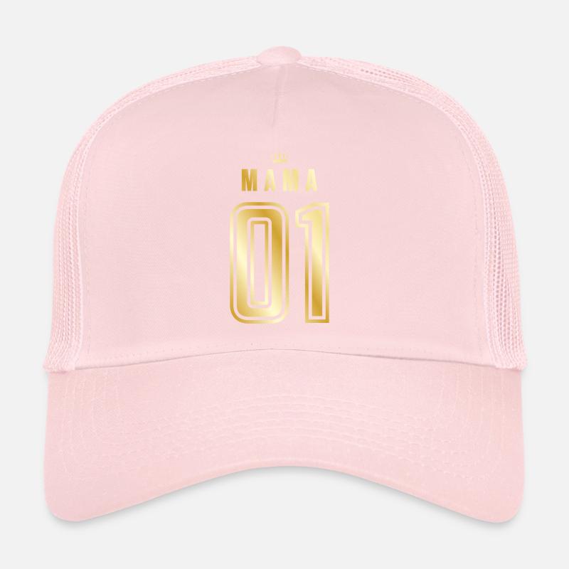 01 mama couronne d’or Casquette trucker 