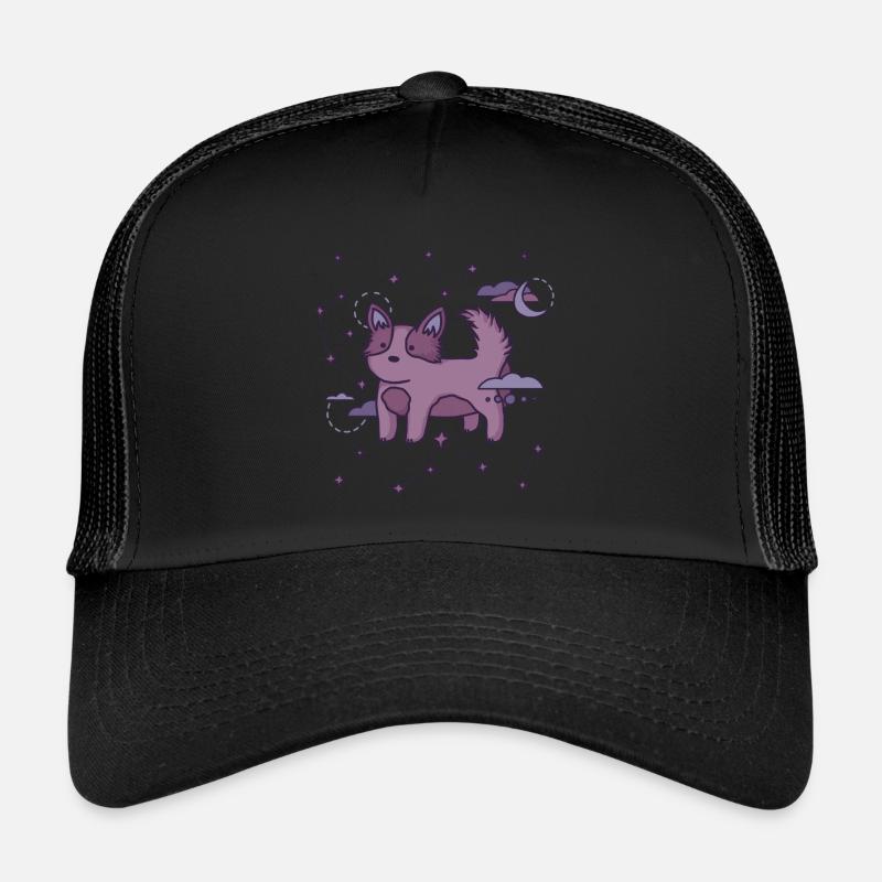 Constellation d'étoiles de corgi mignon | illustration Casquette trucker 