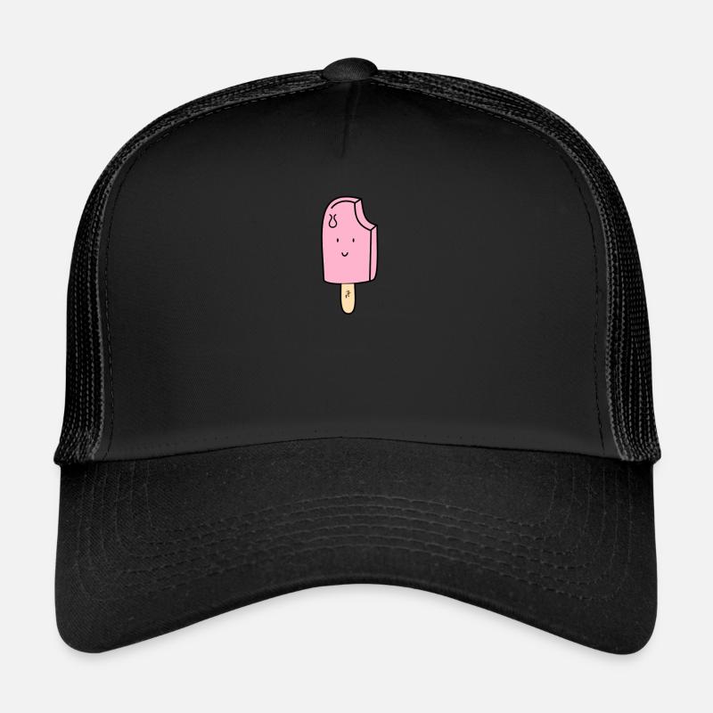Eis, das lächelt - Trucker Cap - Schwarz/Schwarz