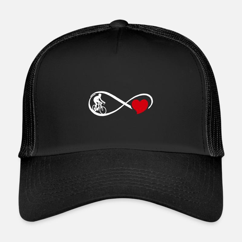 J'aime le vélo vélo coeur roue de cyclisme Casquette trucker 