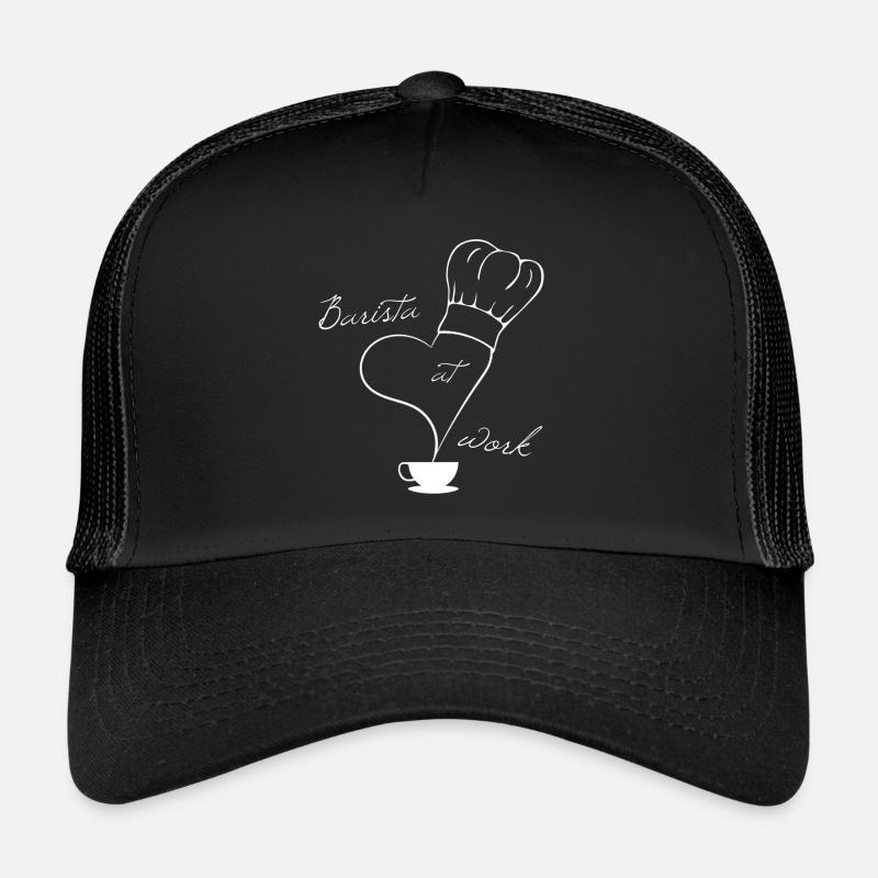 Barista bei der Arbeit, Kaffee zubereiten Trucker Cap