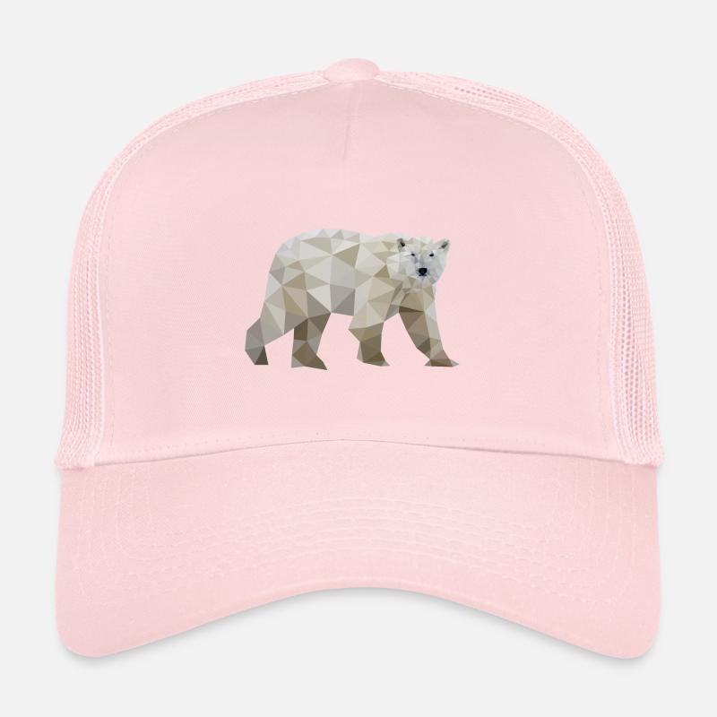 polar bear polygon polar bear Trucker Cap
