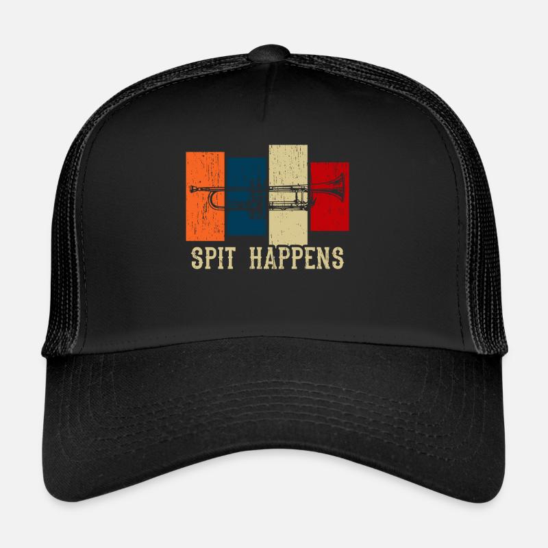 Ein perfektes Geschenk Musik "Spit Happens" Trucker Cap