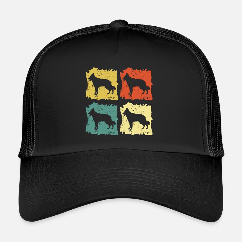 Berger suisse blanc Pop Art Casquette trucker 