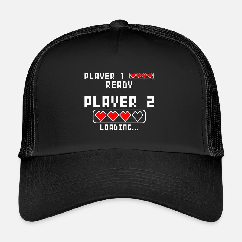 Grossesse annoncer baby Player 2 Loading Casquette trucker 