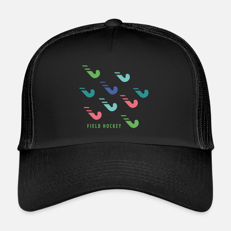 Hockeyschläger - Trucker Cap - Schwarz/Schwarz