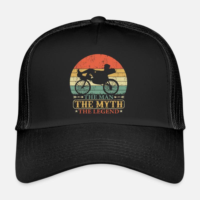 Couché Couché Couché Vélo Couché Papa Disant Vintage Casquette trucker 