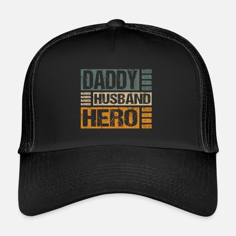 Husband Daddy Hero Trucker Cap