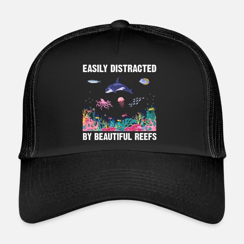 Récifs Océan Mer Biologiste Marin Plongeur Plongeurs Casquette trucker 