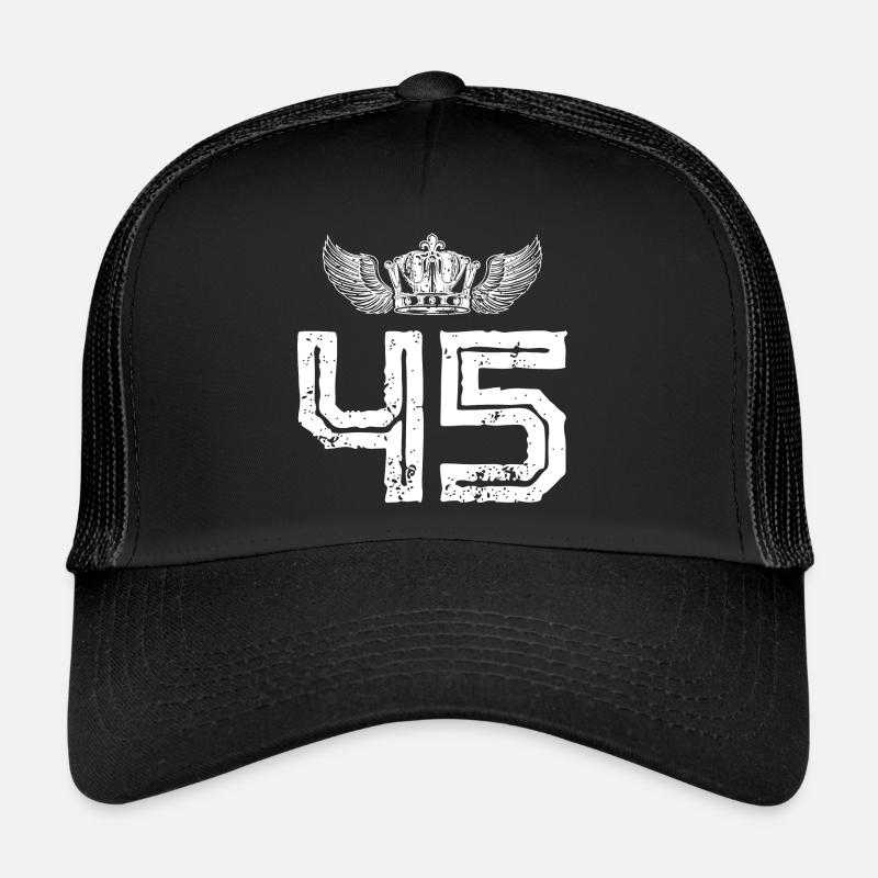 45 Couronne numérique Casquette trucker 