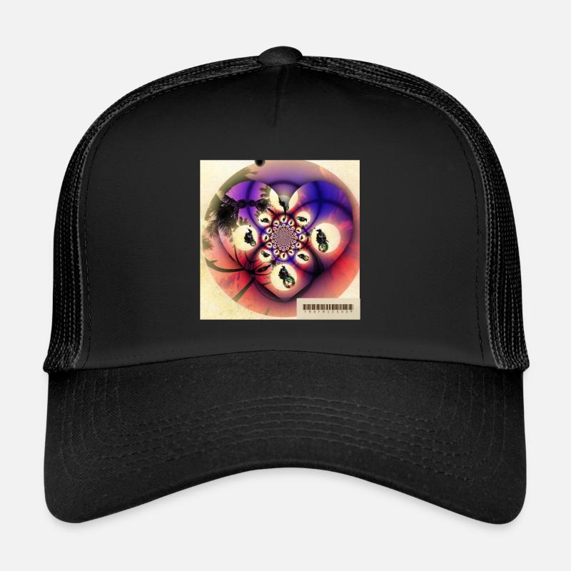 70's moped/scooter - Trucker Cap - black/black