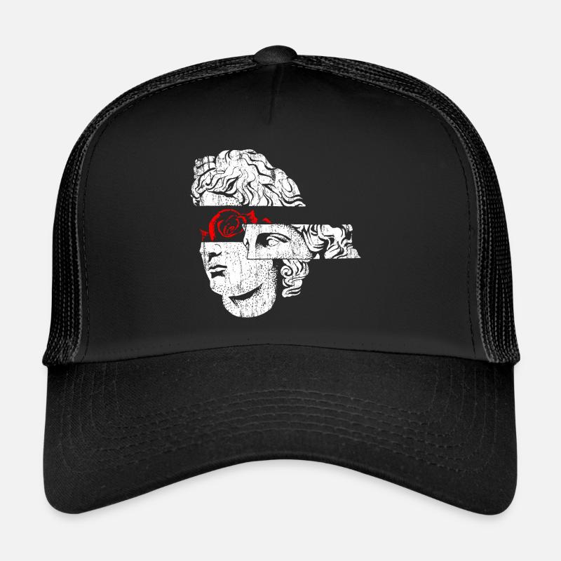 Art Classic Aesthetic Graphic - Trucker Cap - black/black