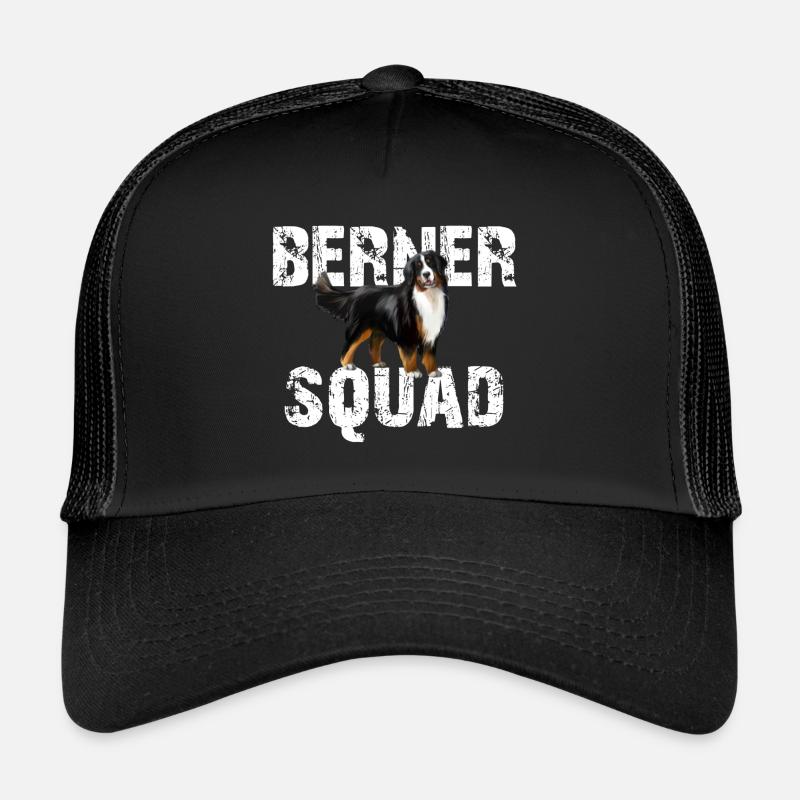 Berner Sennenhund - Trucker Cap - Schwarz/Schwarz