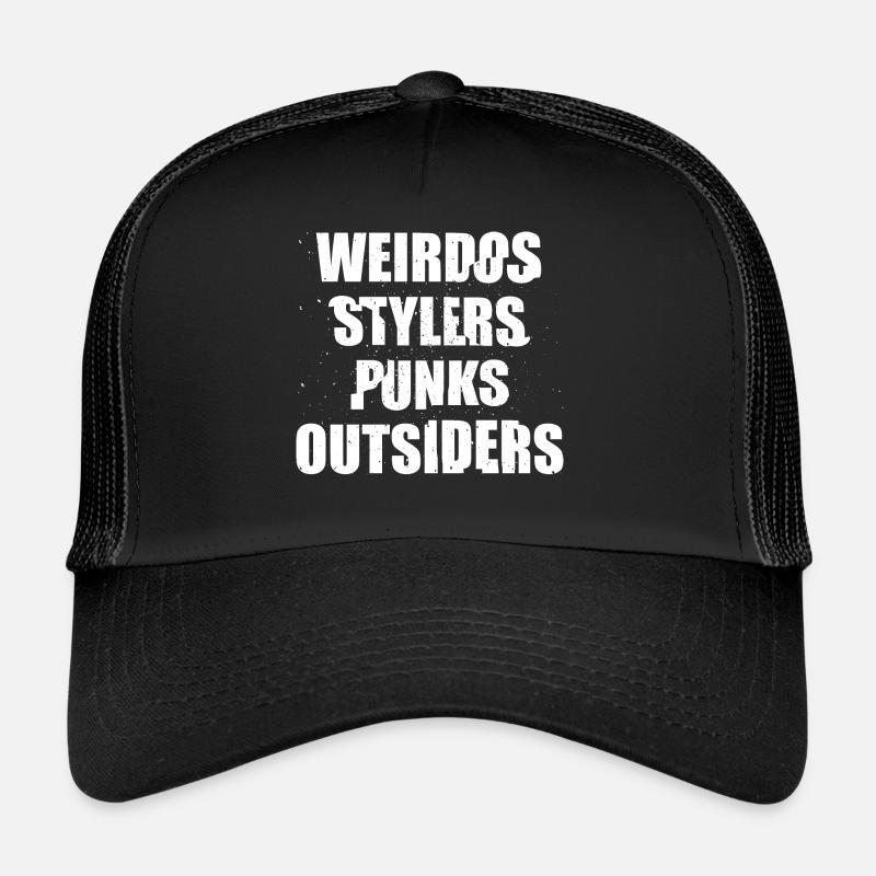 Weird Weirdo Weirdos Graphic - Trucker Cap - black/black