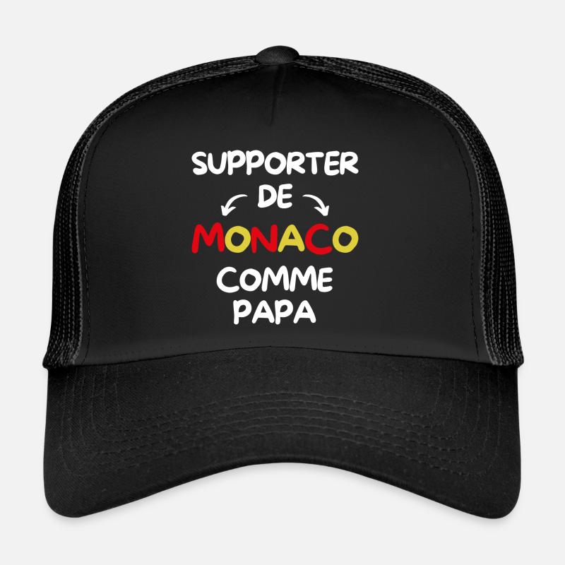Supporter de Monaco comme papa Casquette trucker 