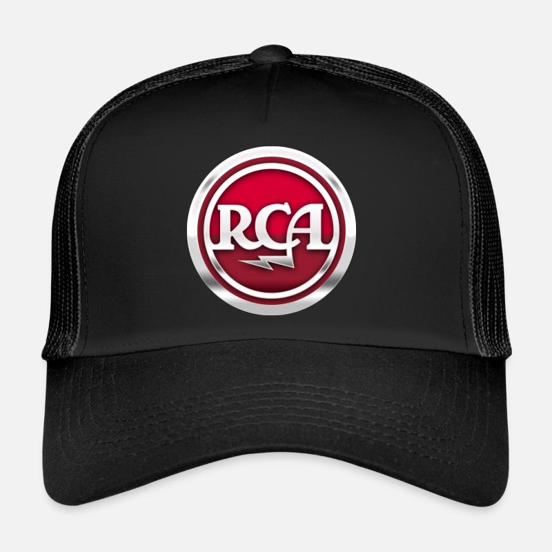 RCA Logo Rot/Weiß - Trucker Cap - Schwarz/Schwarz