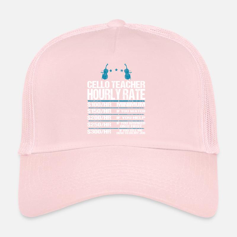 Cello Lehrer Teacher Cellolehrer Violinlehrer Trucker Cap
