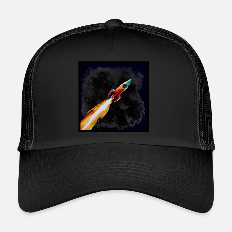 Rakete - Trucker Cap - Schwarz/Schwarz