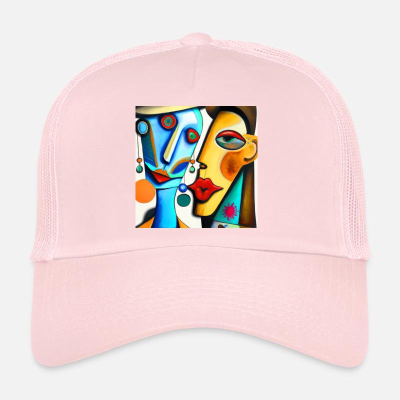 Deux visages dans le style de Casquette trucker 