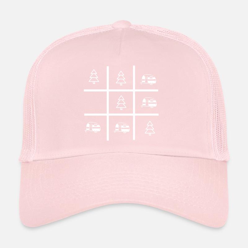 Tic Tac Spiel - Camping - (2) Trucker Cap