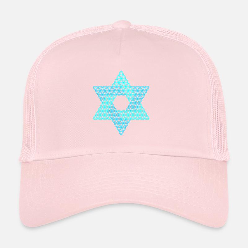 Heiliger Stern - Stern des Lebens 04/3D/Blau Trucker Cap