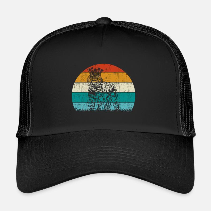 Kerry Blue Terrier Hund Vintage Retro Trucker Cap