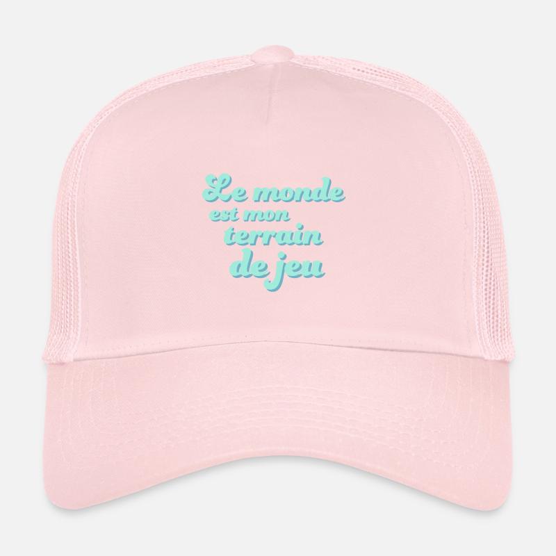Le monde est mon terrain de jeu Casquette trucker 