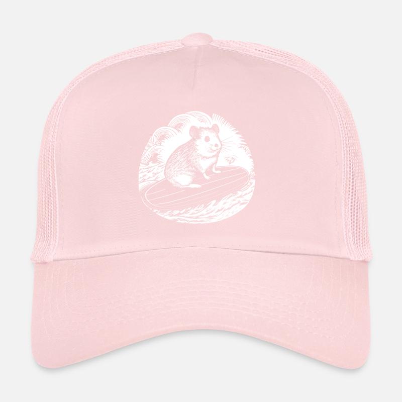 Hamster auf Surfboard Trucker Cap