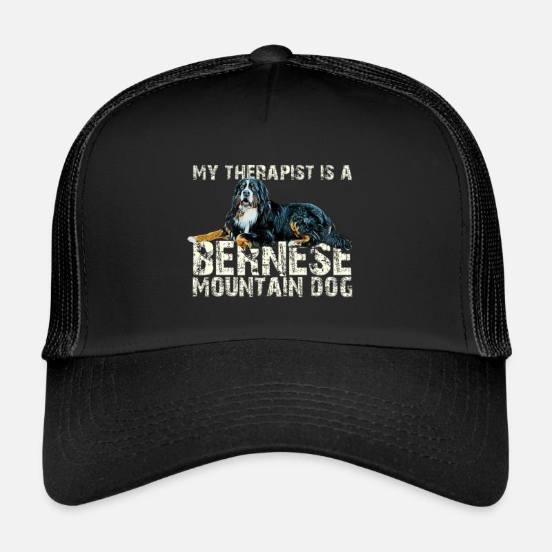 Bouvier bernois - Casquette trucker  - noir/noir