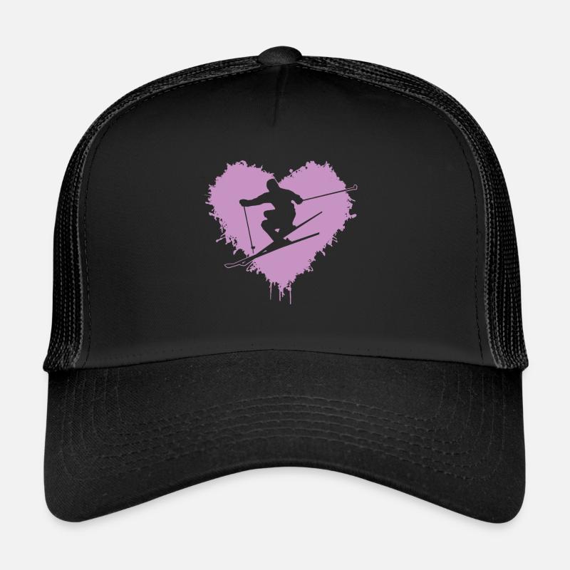 Ski Skiing Trucker Cap