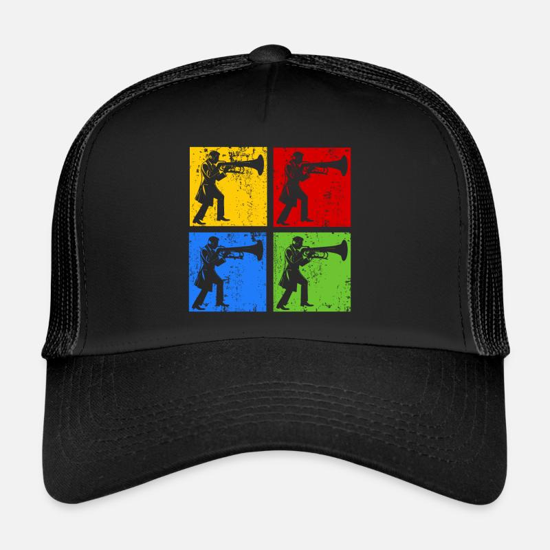 Euphonium Player Euphonist Dad Vintage Pop Art Trucker Cap