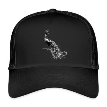 Peacock Magnificent Pride Beauty Gift Idea - Trucker Cap - black/black - Front